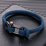 Nautical Survival Shackle Bracelet Stainless Steel Sport Buckle