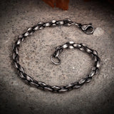 Vintage Punk Chain Bracelet for Men Stainless Steel Antique Cubic Chain