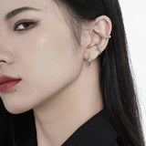 MLKENLY Coral Shaped Ear Buckle Women's S925 Sterling Silver Earrings