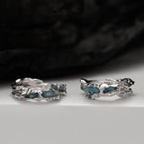 MLKENLY Coral Shaped Ear Buckle Women's S925 Sterling Silver Earrings