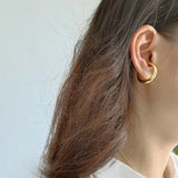 Nordic Minimalist Silver Earrings & Rings Set 925 Sterling Silver Jewelry