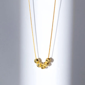 925 Silver Lucky Necklace Geometric Flower Clavicle Chain