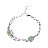 925 Silver Dongling Jade Bracelet Vintage Light Jewelry Gift