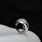 925 Sterling Silver Conch Geometric Ear Clip, Ins Cold Wind Jewelry