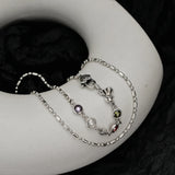 Halloween S925 Silver Zircon Ghost Necklace Women's Thai Silver Jewelry