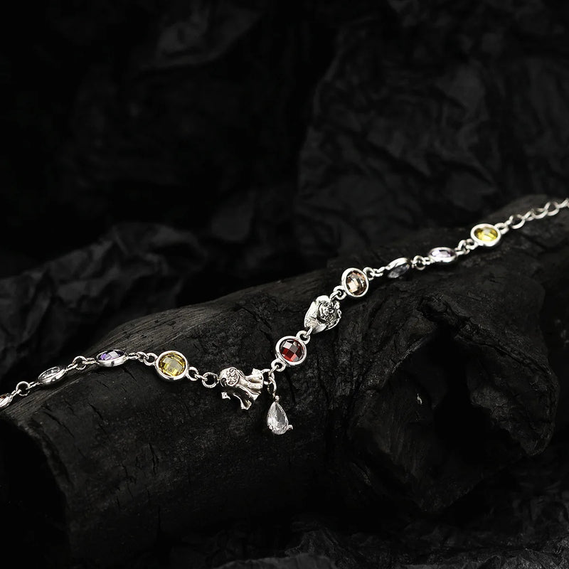 Halloween Thai Silver Wizarding Hat Ghost Bracelet
