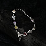 Halloween Thai Silver Wizarding Hat Ghost Bracelet