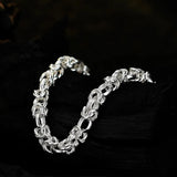 S925 Silver Knot Bracelet Platinum Stacked Bracelet