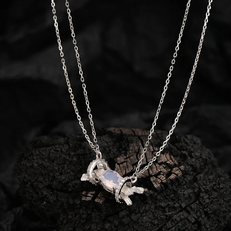 925 Silver Zircon Candy Choker Necklace for Women