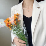 925 Sterling Silver Bamboo Chain Necklace for Women