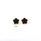 MM Flower Hand Charm Bracelet Earrings for Women Girls Clover Jewelry
