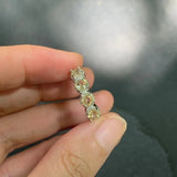 MM Natural Citrine Ring Adjustable Female Ring Jewelry for Women Gift