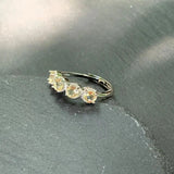 MM Natural Citrine Ring Adjustable Female Ring Jewelry for Women Gift