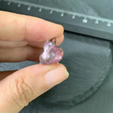 MM Purple Lepidolite Ring Adjustable Heart Jewelry Gift