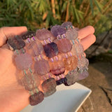 Fluorite Bracelet Beads Crystal Natural Stone Jewelry