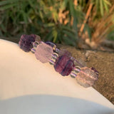 Fluorite Bracelet Beads Crystal Natural Stone Jewelry