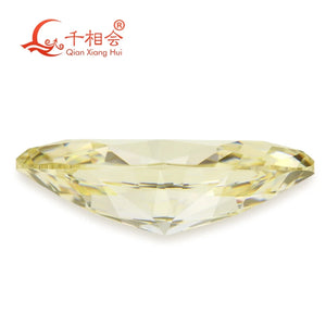 10pcs MN Yellowish Marquise Shape Cubic Zirconia Loose CZ Stone