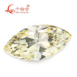 10pcs MN Yellowish Marquise Shape Cubic Zirconia Loose CZ Stone