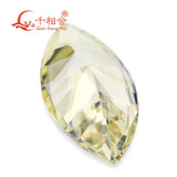 10pcs MN Yellowish Marquise Shape Cubic Zirconia Loose CZ Stone