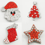 Christmas ELK Star Snap Button Jewelry For Bracelet