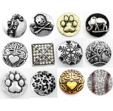 Crystal Christmas Fairy Snap Button DIY Bracelet 20mm