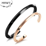 Classic Cuff Bracelet Stainless Steel Couple Jewelry Charm Accessories