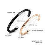 Classic Cuff Bracelet Stainless Steel Couple Jewelry Charm Accessories
