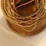 18K Plated Disco Ball Bracelet 2mm Bead Stacking Jewelry