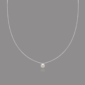 Freshwater Pearl Pendant Choker Necklace for Women Wedding Dress