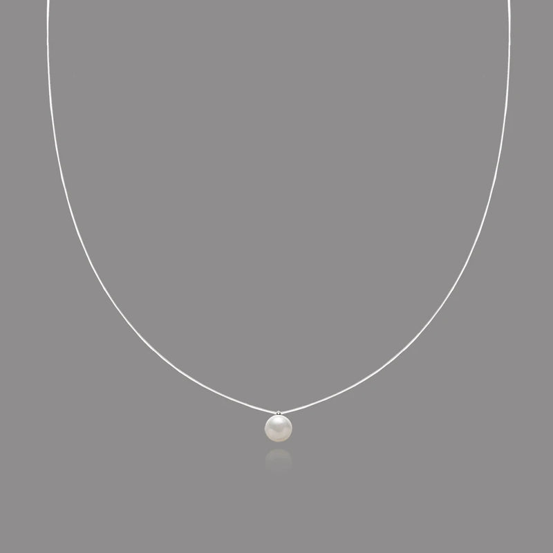Freshwater Pearl Pendant Choker Necklace for Women Wedding Dress