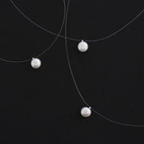 Freshwater Pearl Pendant Choker Necklace for Women Wedding Dress