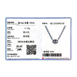 925 Silver Cuba Necklace Pendant Clear CZ Wedding Fine Jewelry