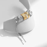 925 Sterling Silver Ear Cuff Punk Clip Earrings