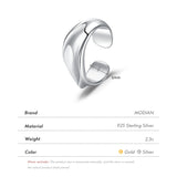 925 Silver Geometric Clip Earrings Stackable Ear Cuff for Women Girls