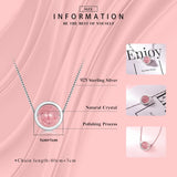 2.0ct Natural Crystal Strawberry Pendant Necklace