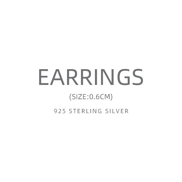 925 Sterling Silver Tiny Bead Circle Earrings for Women