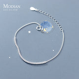 925 Silver CZ Zirconia Bracelet Chain for Women Wedding