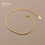 925 Silver CZ Zirconia Bracelet Chain for Women Wedding