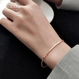 925 Silver CZ Zirconia Bracelet Chain for Women Wedding