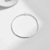 925 Silver Beads Bracelets Charm Hearts Stackable Fine Jewelry For Women