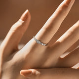 925 Silver Sugar Finger Ring Yellow Clear CZ Fine Jewelry