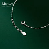 925 Silver Enamel Daisy Plant Link Bracelet Charm Chain Jewelry