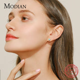 925 Silver Opal Stud Earrings for Women Fine Jewelry