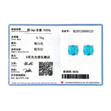 925 Silver Opal Stud Earrings for Women Fine Jewelry