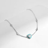 925 Silver CZ Green Enamel Bracelet Romantic Jewelry