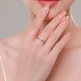 925 Silver Heat to Heart Stackable Ring Romantic Women's Ring