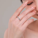 925 Silver Clear Zirconia Wedding Engagement Ring