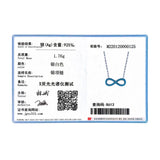 925 Silver Turquoise Love Pendant Necklace For Women
