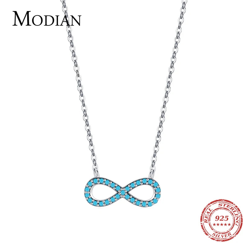 925 Silver Turquoise Love Pendant Necklace For Women