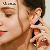 925 Silver Turquoise Stud Earrings Infinite Love Jewelry Gift